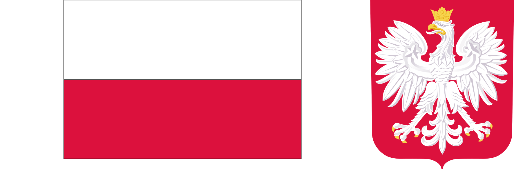Flaga i godło Polski